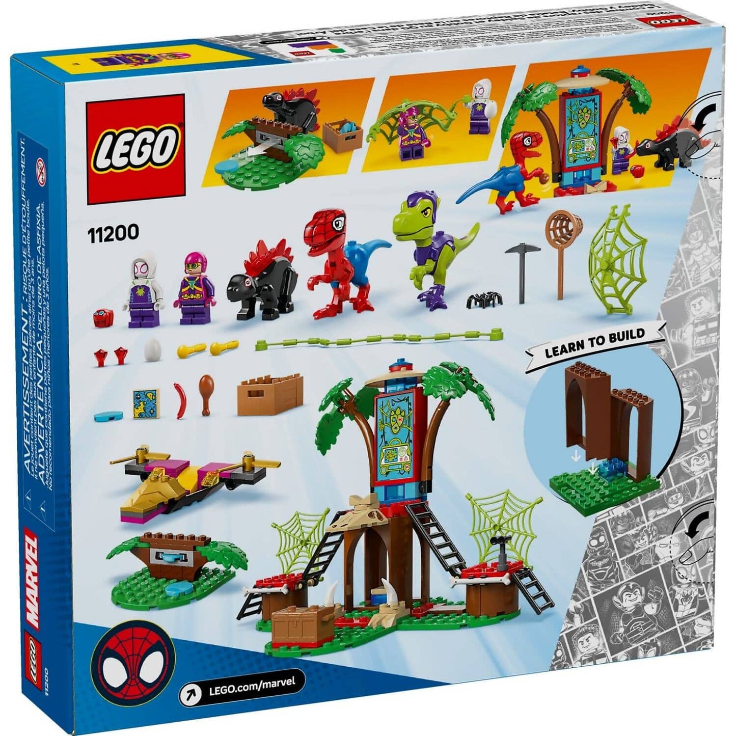 LEGO 11200 Spidey and Gobby's Raptor Battle at Tree House HQ - Spidey Marvel Super Heroes 4+