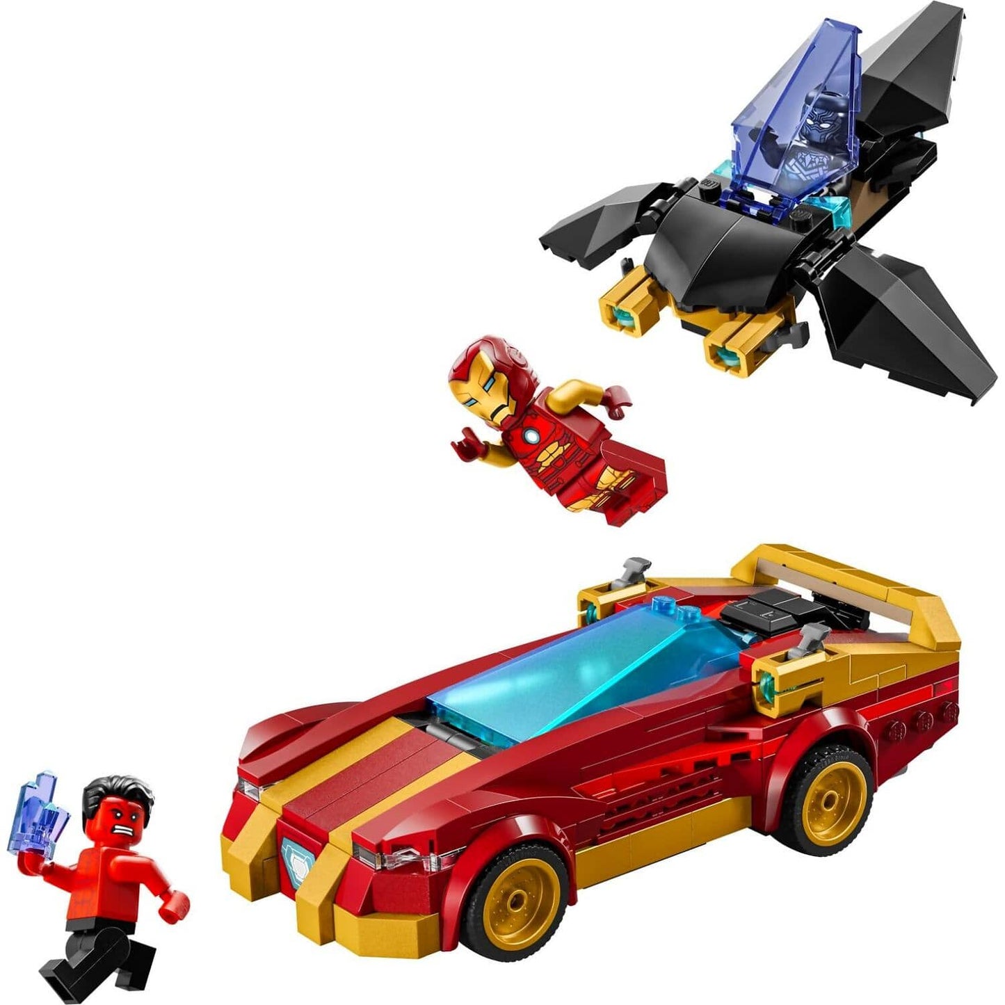 LEGO 76310 Iron Man Car & Black Panther vs. Red Hulk - Marvel Super Heroes