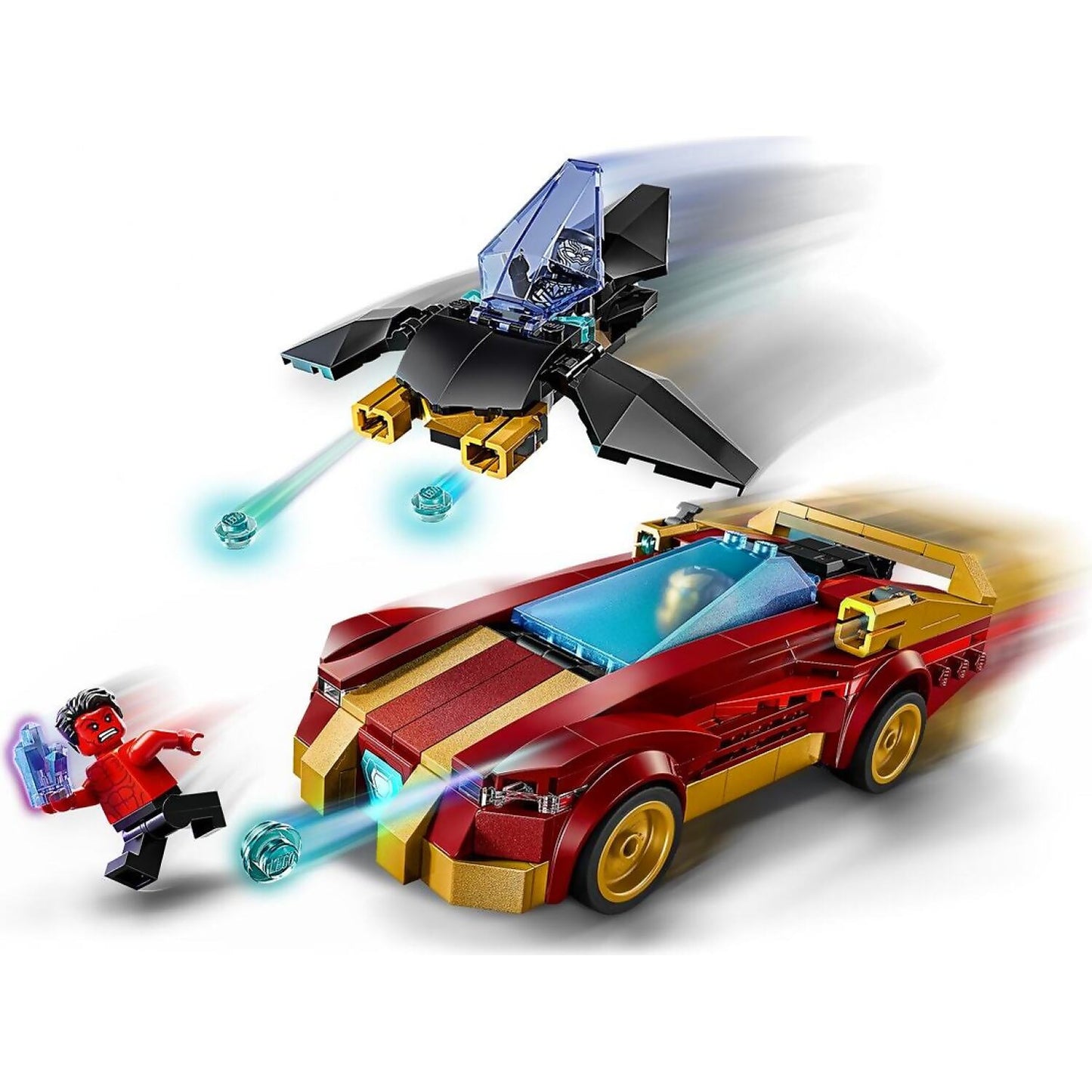 LEGO 76310 Iron Man Car & Black Panther vs. Red Hulk - Marvel Super Heroes