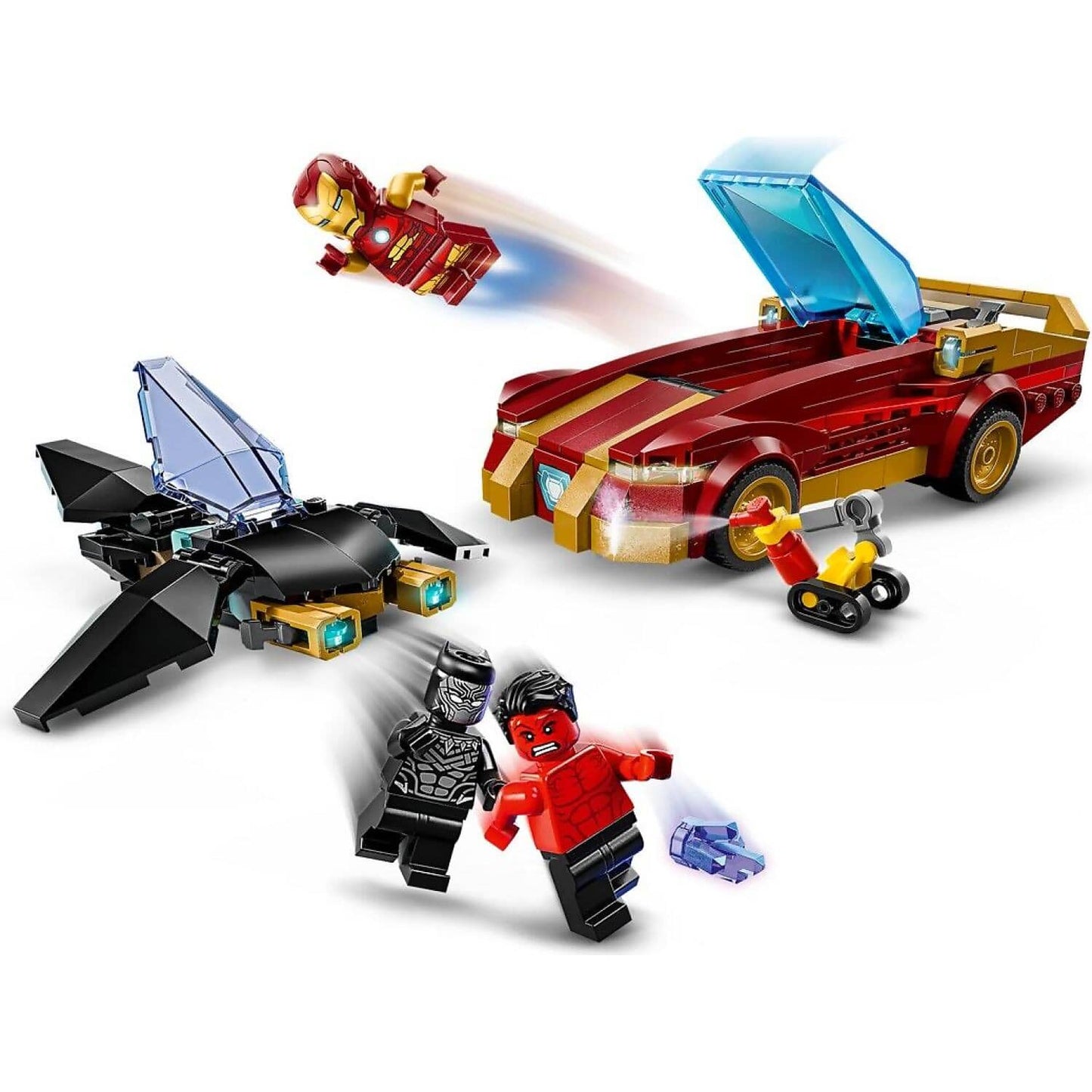 LEGO 76310 Iron Man Car & Black Panther vs. Red Hulk - Marvel Super Heroes