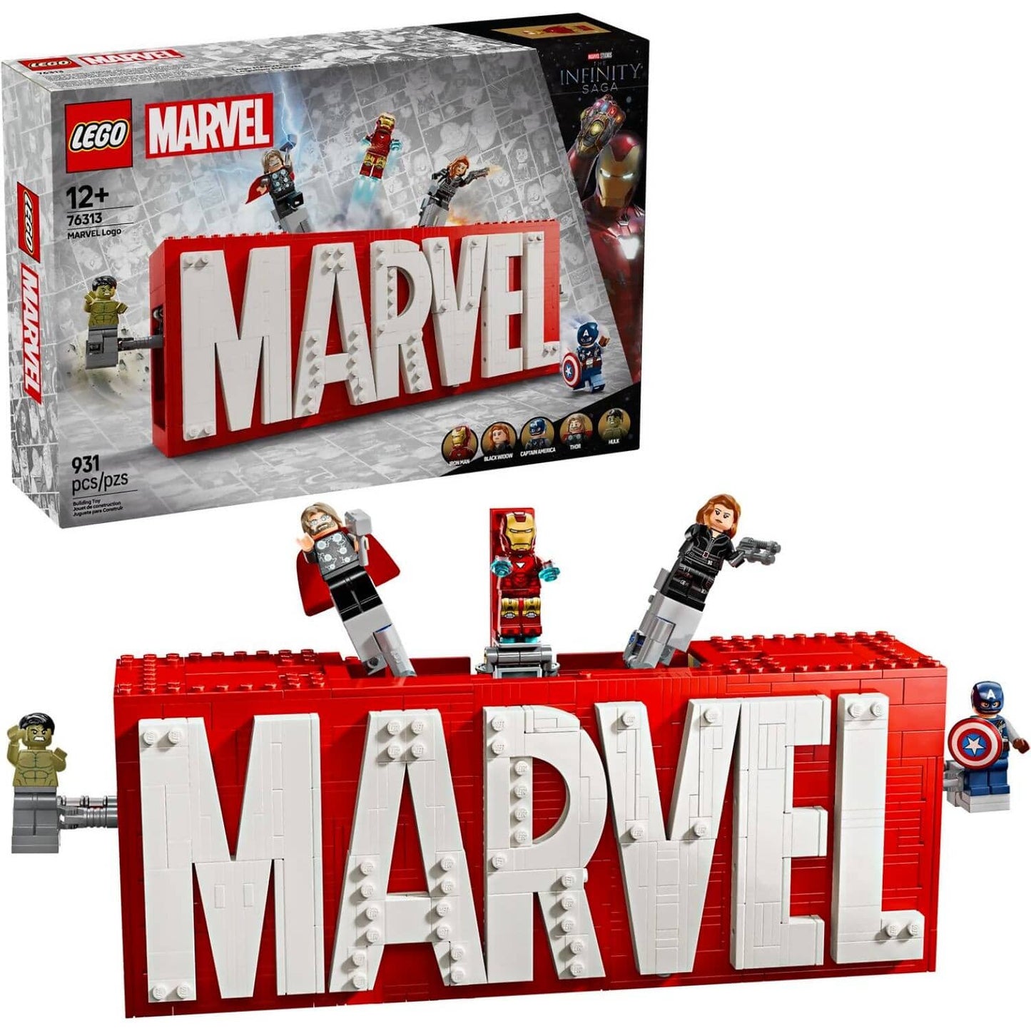 LEGO 76313 MARVEL Logo & Minifigures - Marvel Super Heroes