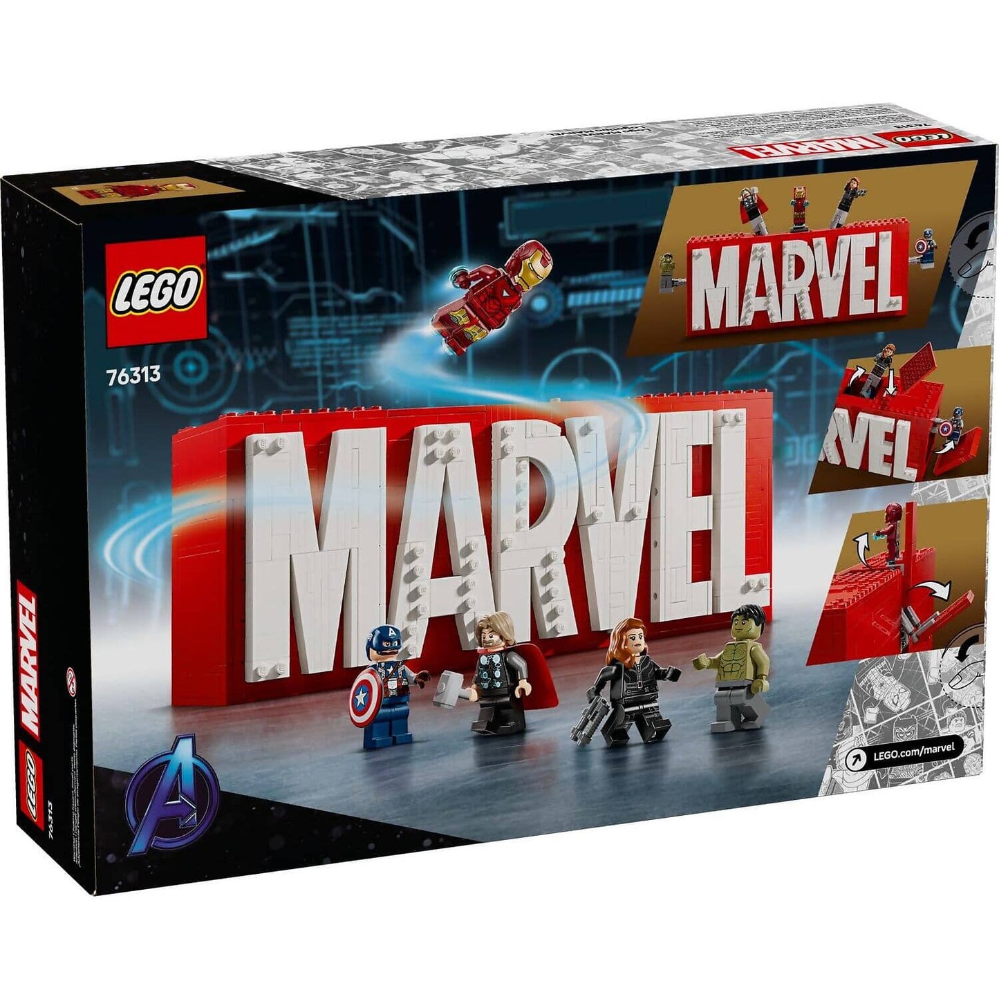 LEGO 76313 MARVEL Logo & Minifigures - Marvel Super Heroes