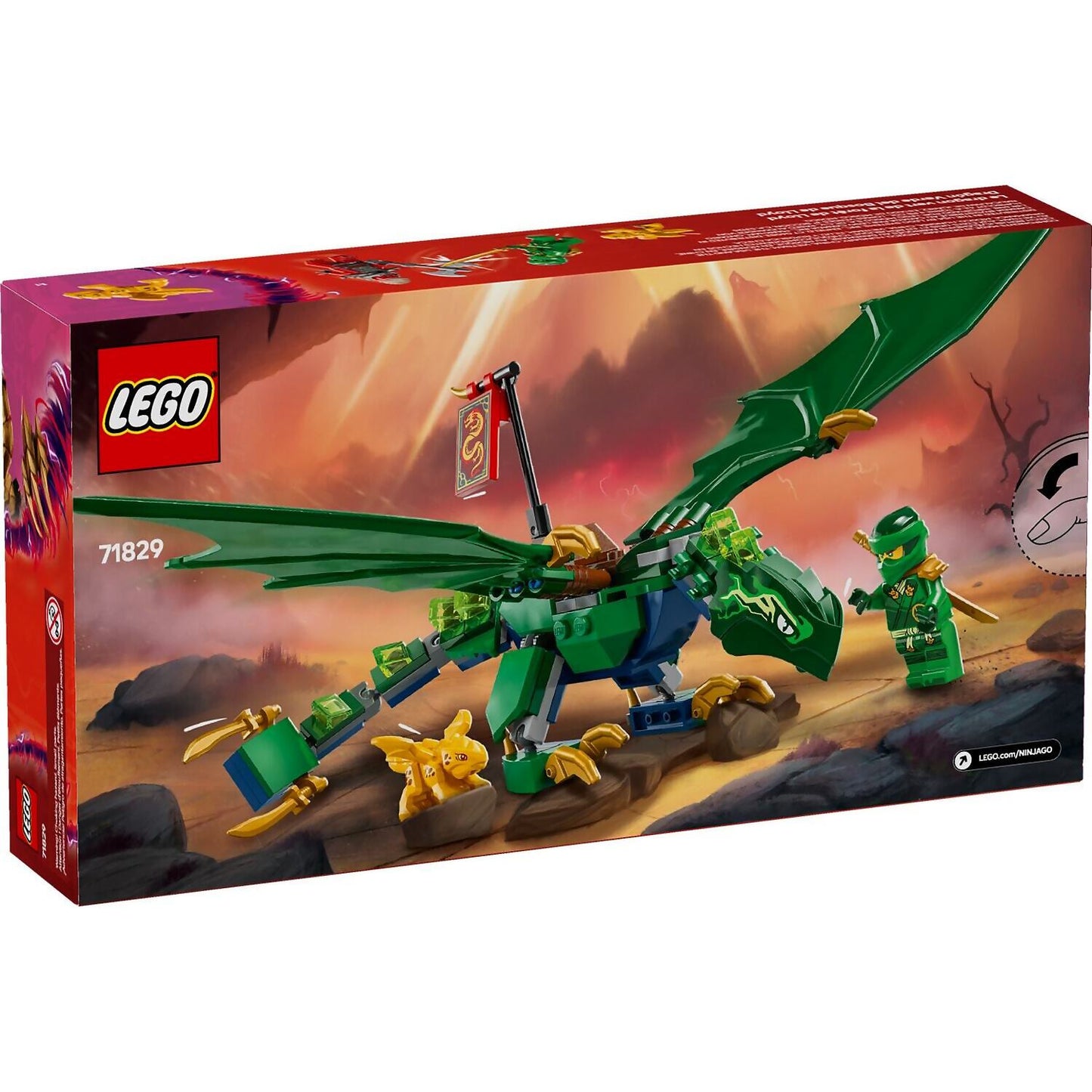 LEGO 71829 Lloyd's Green Forest Dragon - Ninjago