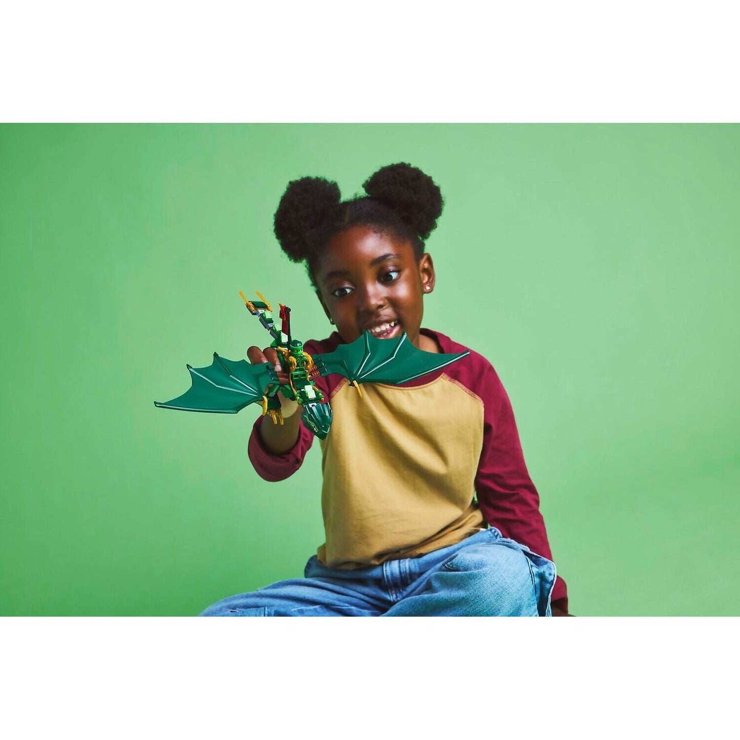 LEGO 71829 Lloyd's Green Forest Dragon - Ninjago