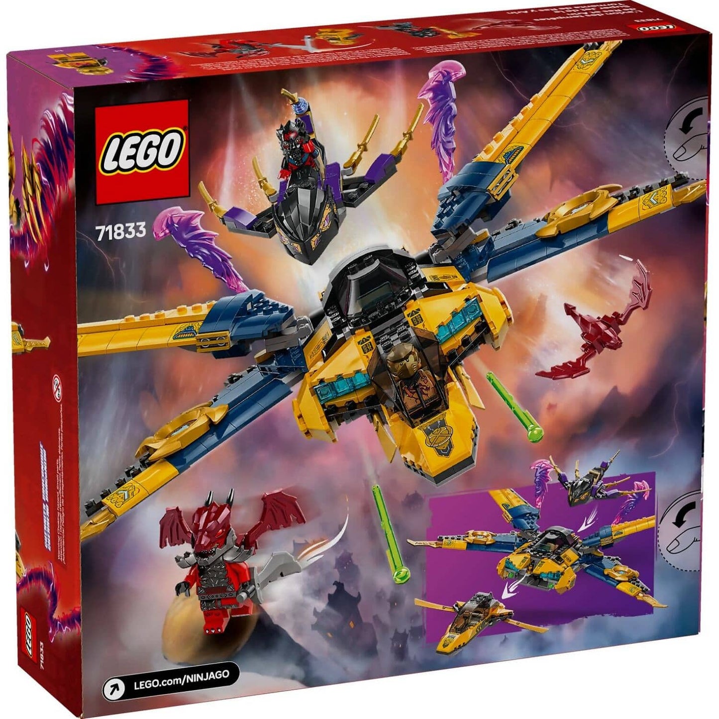 LEGO 71833 Ras and Arin's Super Storm Jet - Ninjago