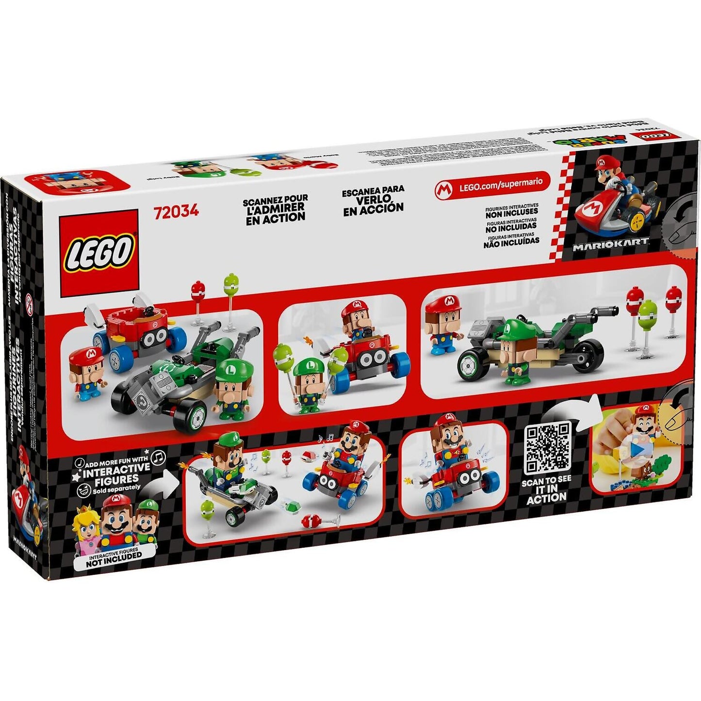LEGO 72034 Mario Kart™ Baby Mario vs. Baby Luigi - Super Mario