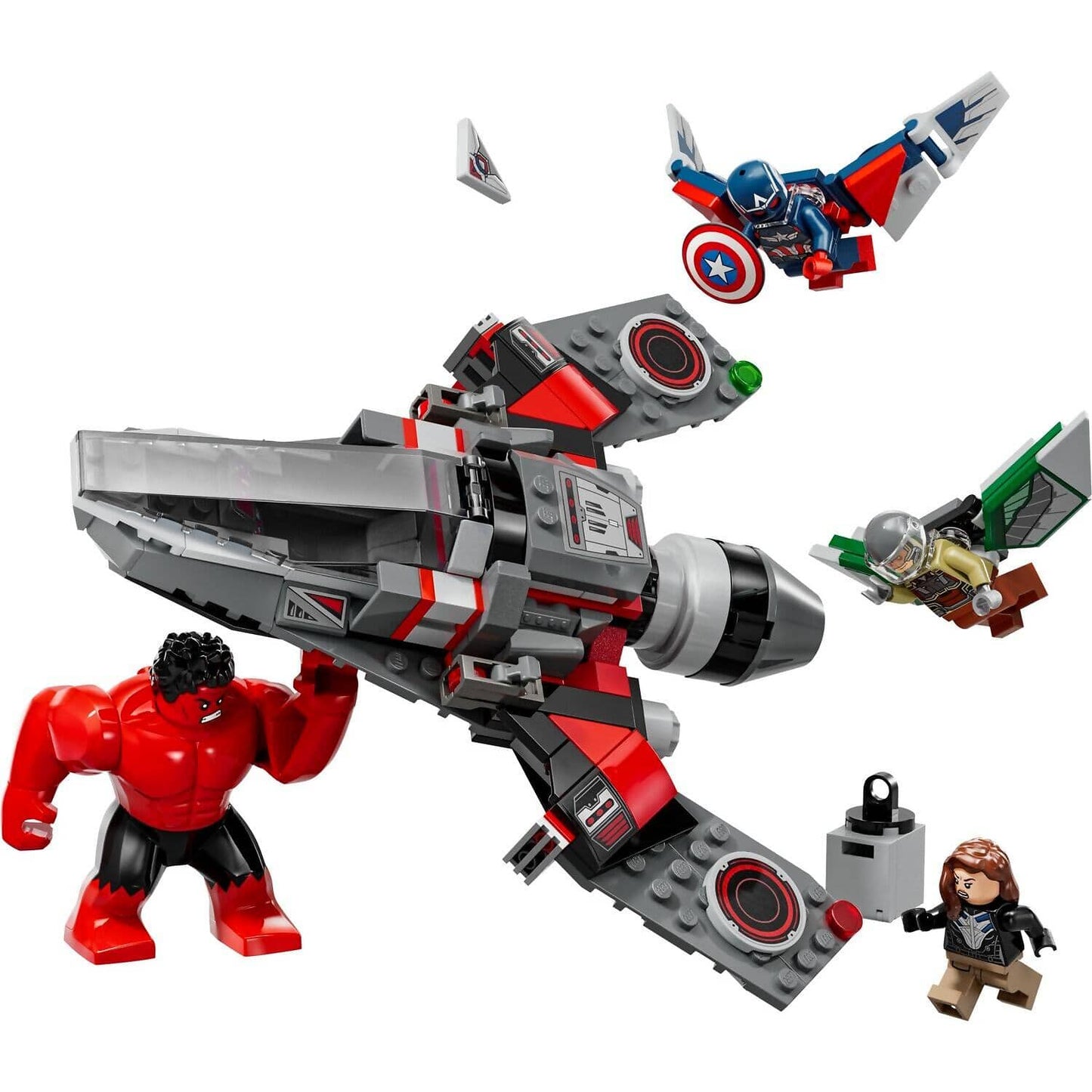 LEGO 76292 Captain America vs. Red Hulk Battle - Marvel Super Heroes