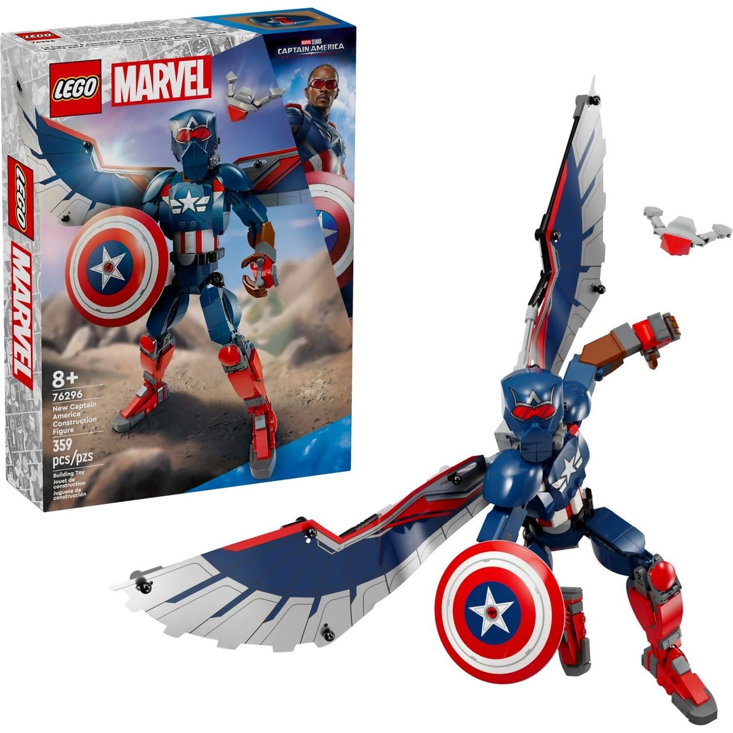 LEGO 76296 New Captain America Construction Figure - Marvel Super Heroes