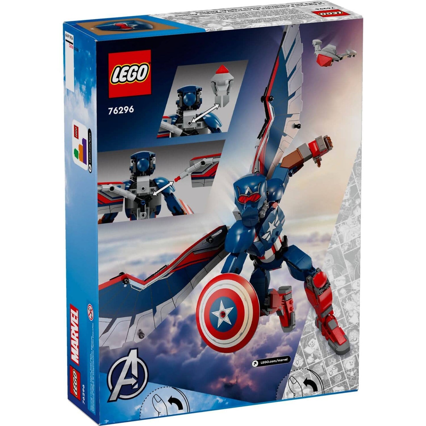 LEGO 76296 New Captain America Construction Figure - Marvel Super Heroes