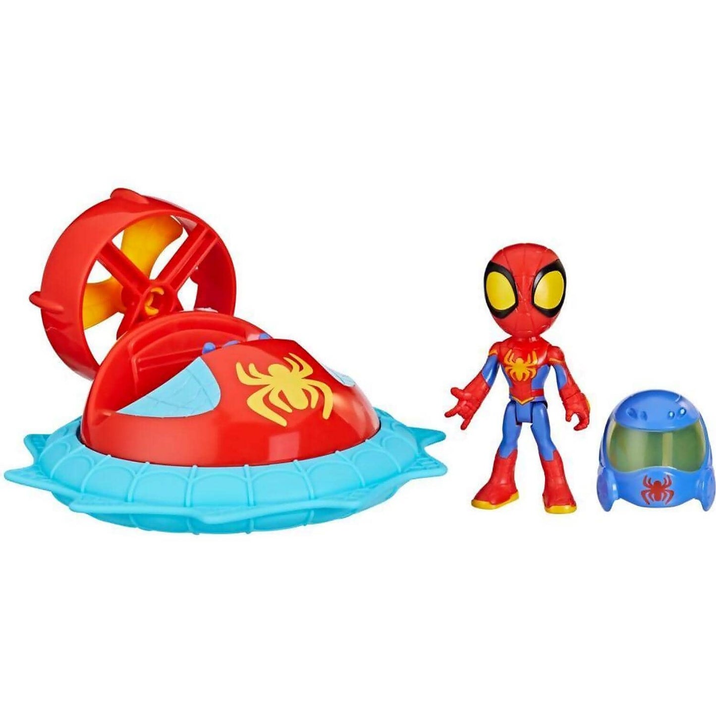 Marvel - Spidey And His Amazing Friends Web-spinners Spidey With Hover Spinner Toy Car - Hasbro