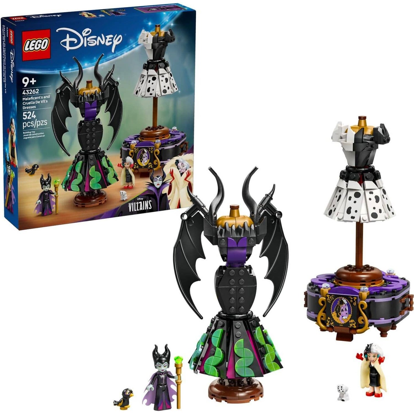 LEGO 43262 Maleficent's and Cruella De Vil's Dresses - Disney
