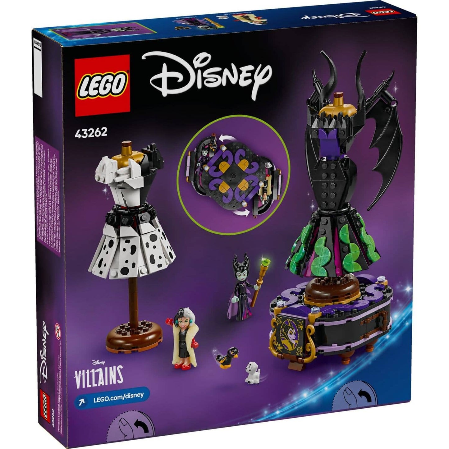 LEGO 43262 Maleficent's and Cruella De Vil's Dresses - Disney