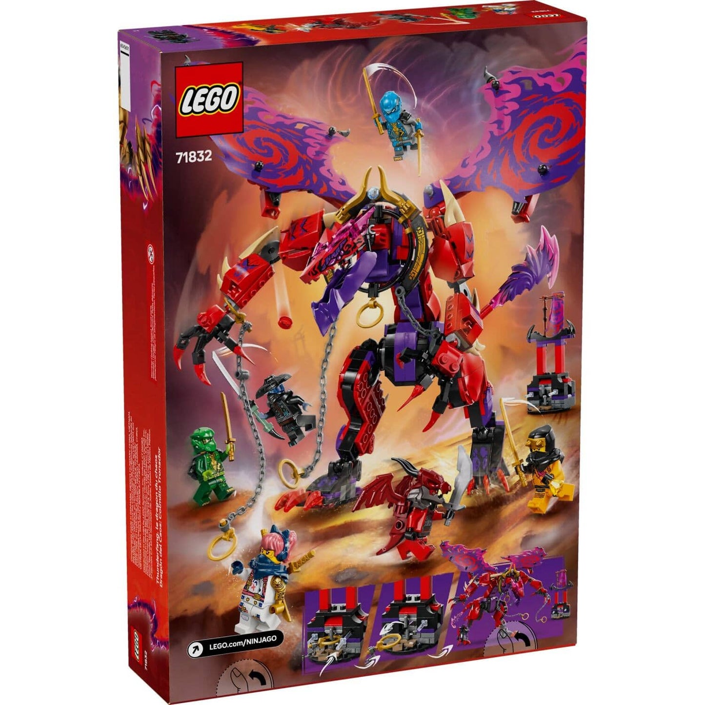 LEGO 71832 Thunderfang Dragon of Chaos - Ninjago