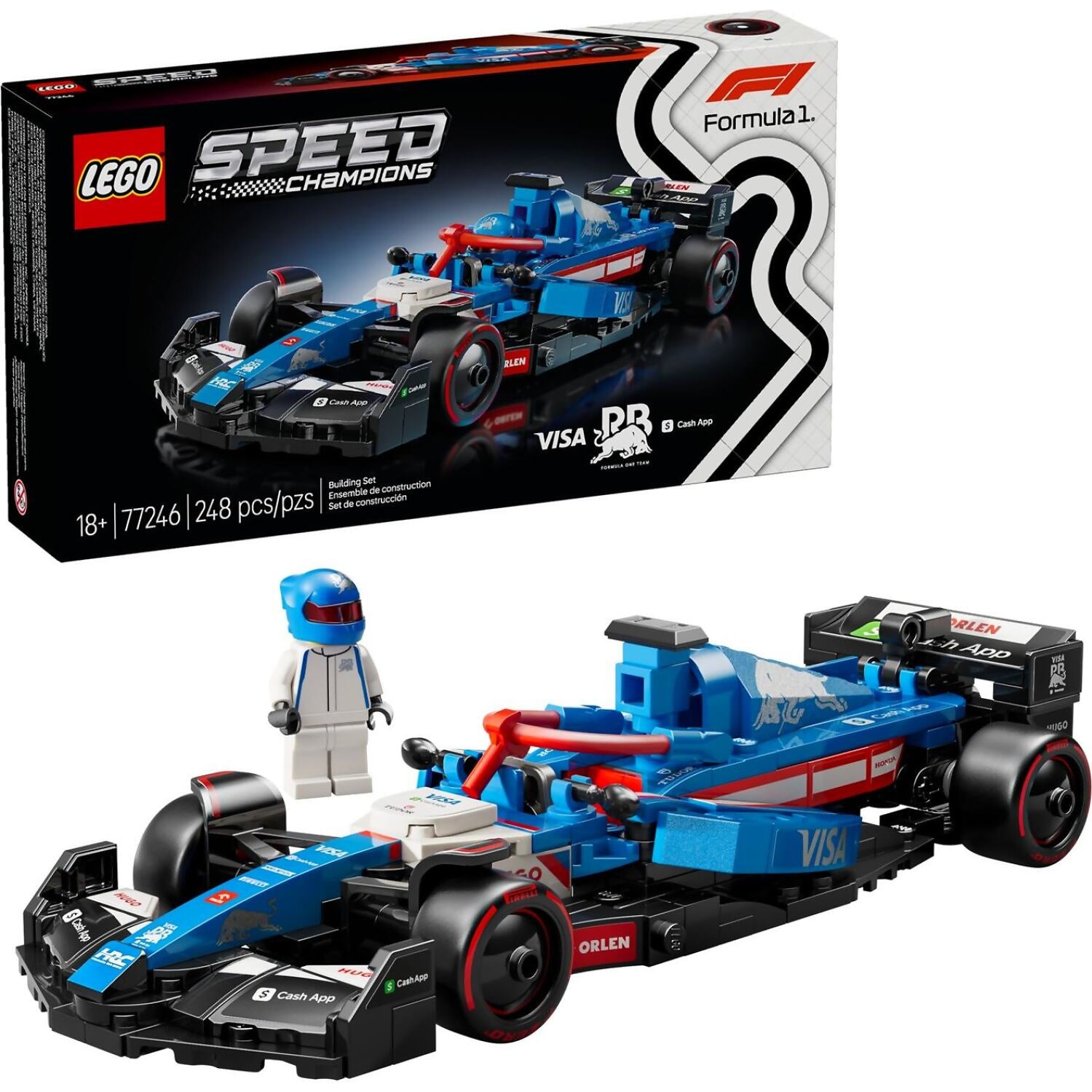 LEGO 77246 Visa Cash App RB VCARB 01 F1 Race Car - Speed Champions