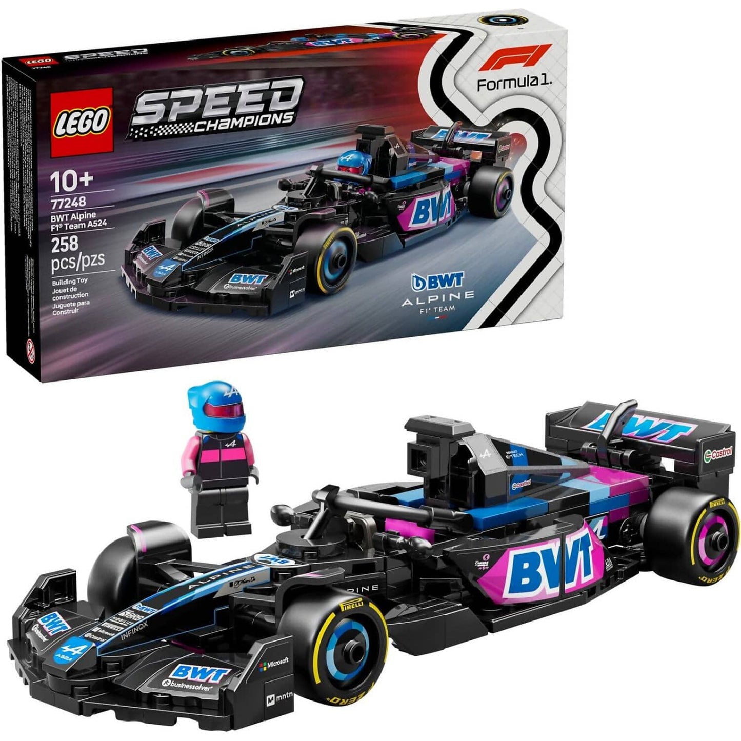 LEGO 77248 BWT Alpine F1® Team A524 Race Car - Speed Champions