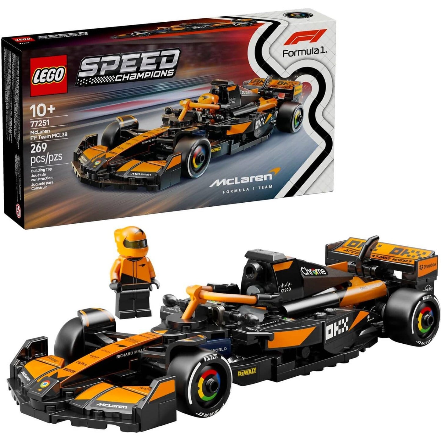 LEGO 77251 McLaren F1® Team MCL38 Race Car - Speed Champions