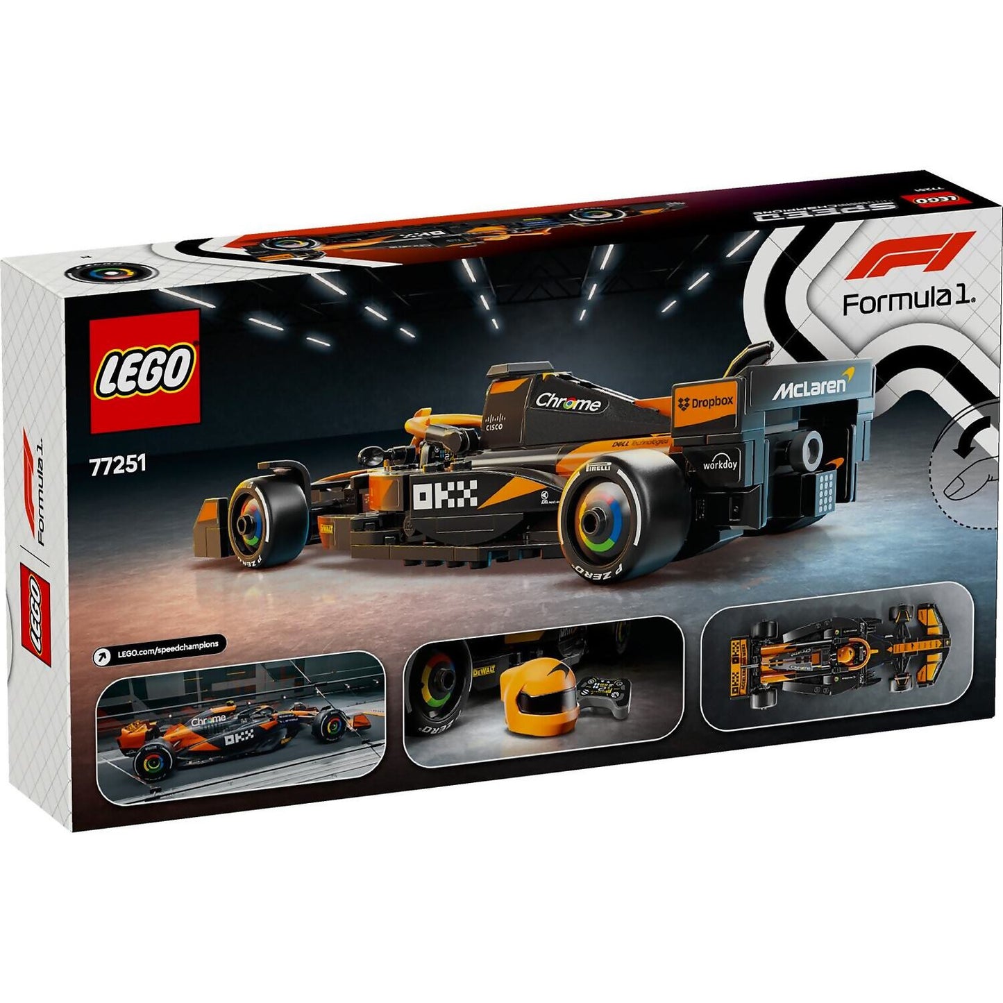 LEGO 77251 McLaren F1® Team MCL38 Race Car - Speed Champions