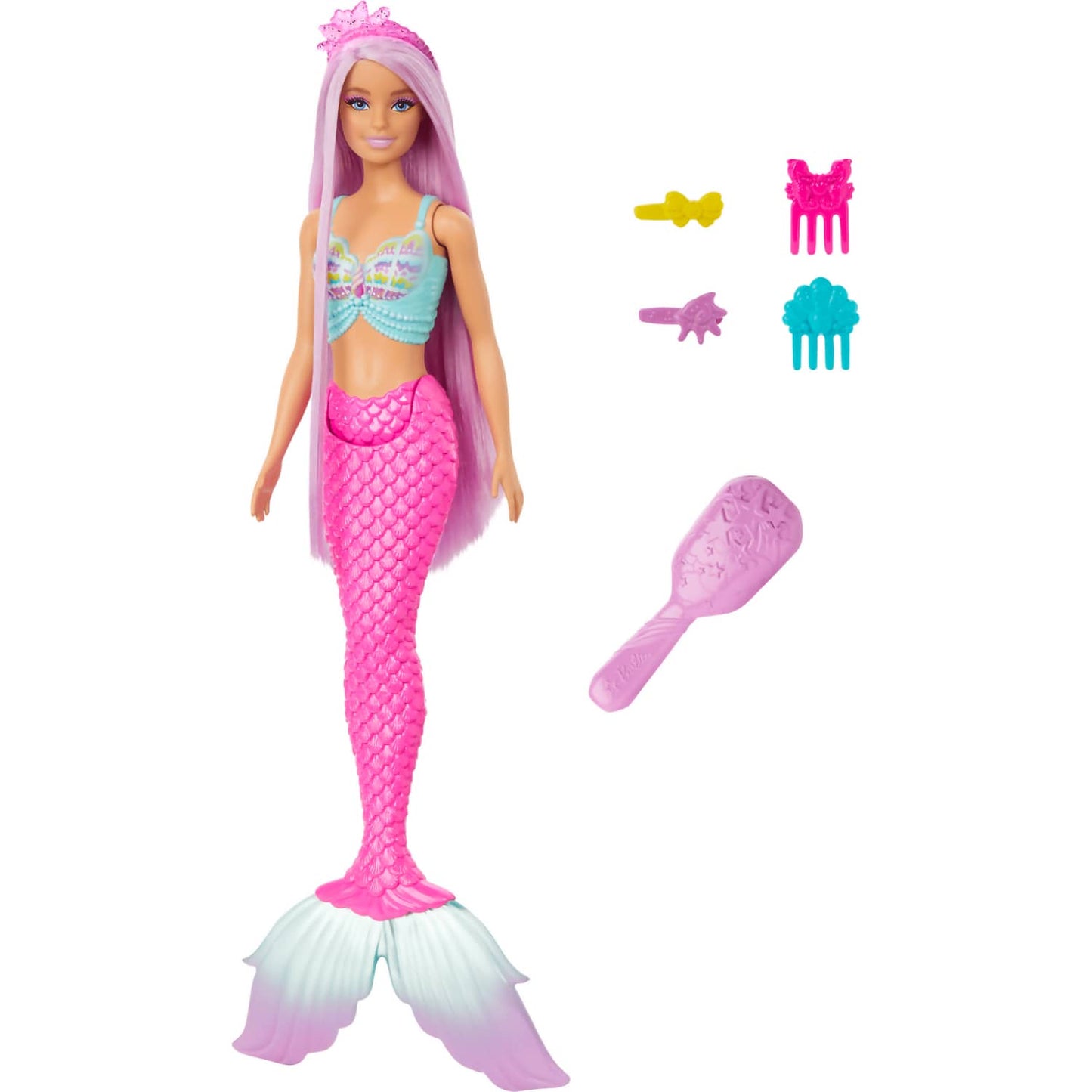 Barbie - Mermaid Doll With 7-inch-long Fantasy Hair & Accessories For Styling Play