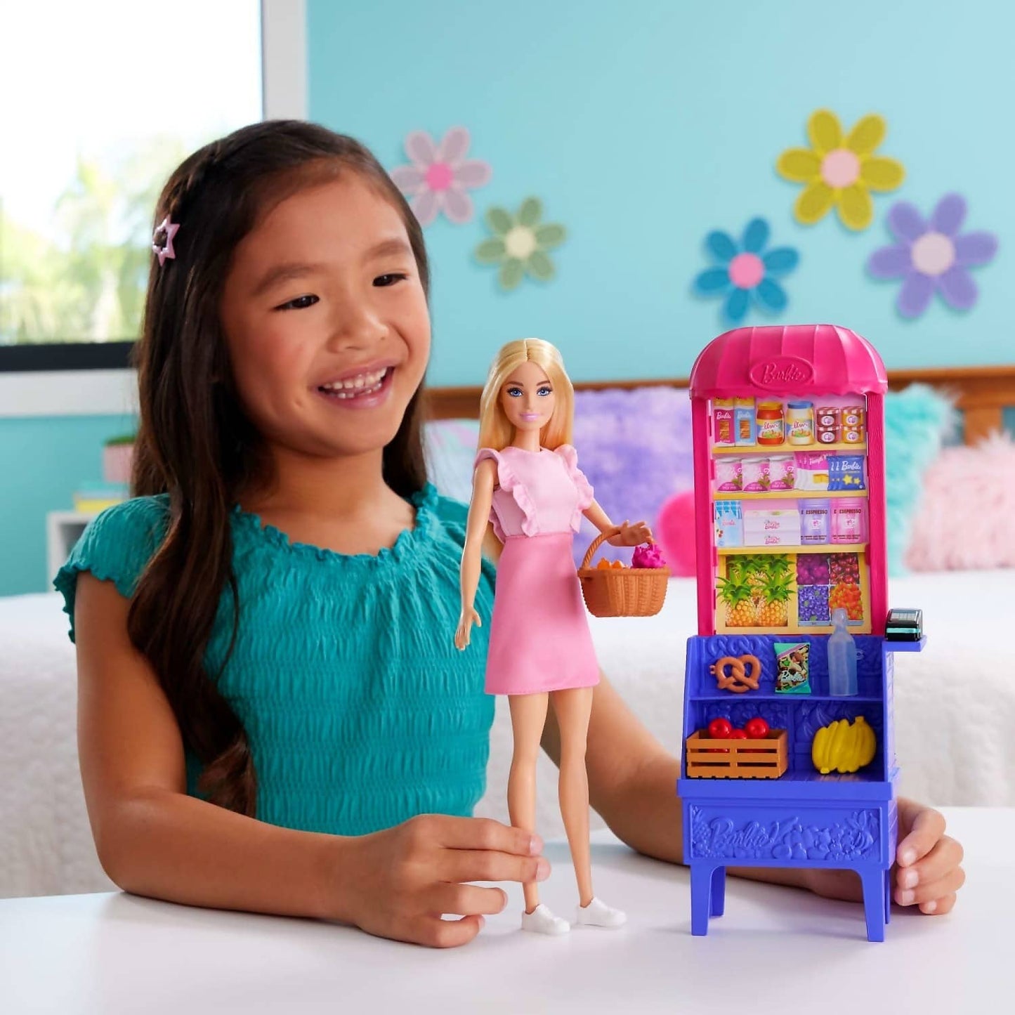 Barbie - Barbie And Teresa Recipe For Friendship Malibu At The Market Doll Playset
