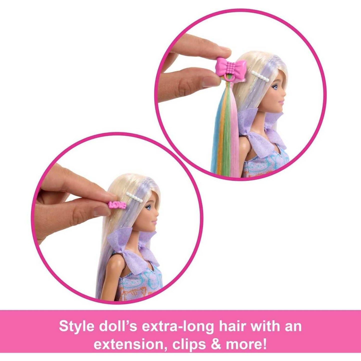 Barbie - Fun & Fancy Doll & Accessories Blonde Fashion Doll With Extra-long Hair & 2 Looks