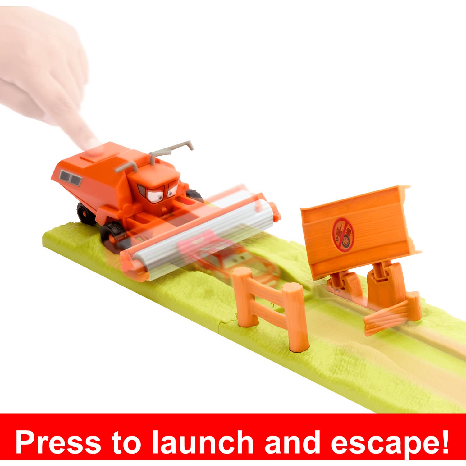Disney - Pixar - Cars Frank Escape & Stunt Race Playset With Lightning Mcqueen Toy Car