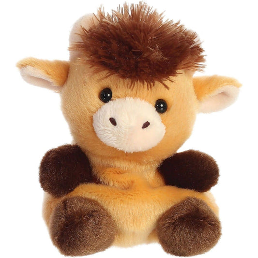 Cotton Candy - Palm Pals Hubert Highland Cow 13cm Plush