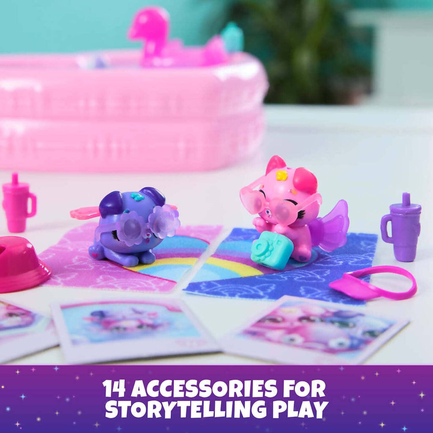 Hatchimals Alive! - Neon Rainbow Bestie Pool Party