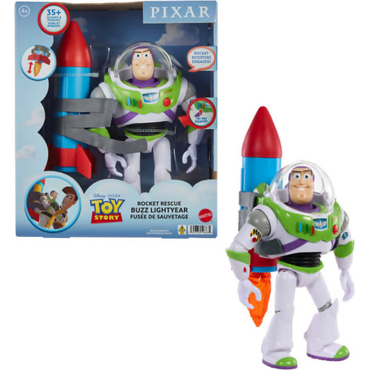 Disney Pixar - Toy Story Buzz Lightyear 10-inch Action Figure Toy With Rocket & Sounds - Mattel