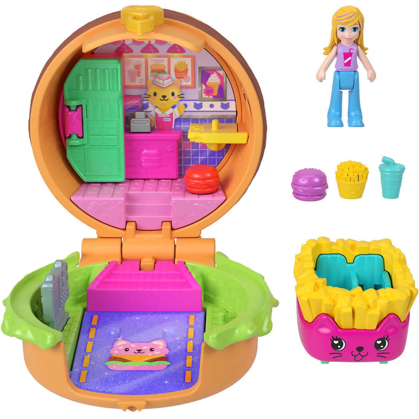 Polly Pocket - Tiny Take Out Reveal Compact Playset - Mattel