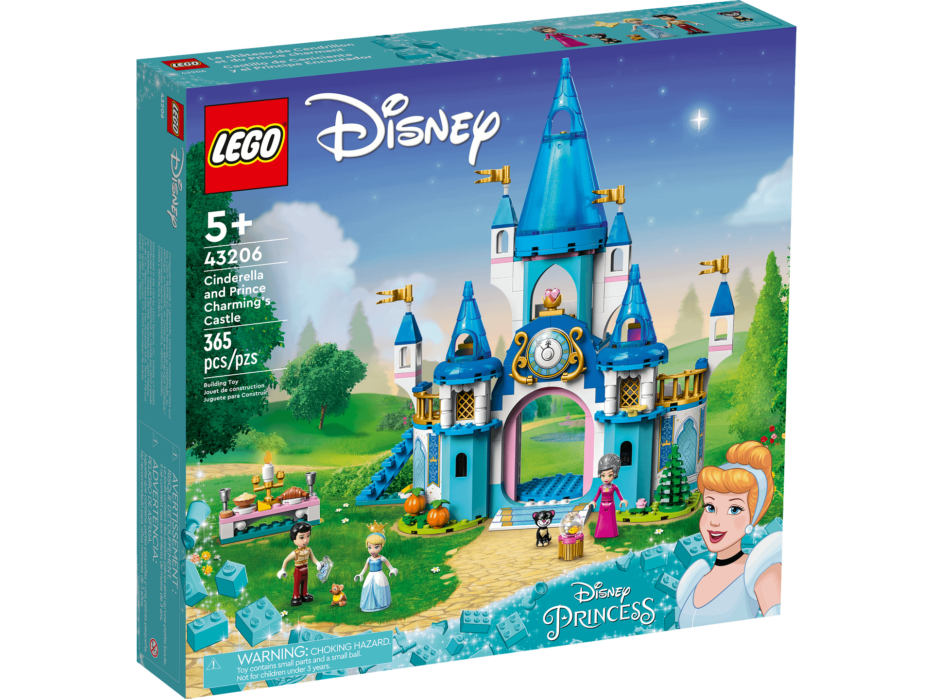 LEGO 43206 Cinderella and Prince Charming's Castle - Disney Princess Frozen