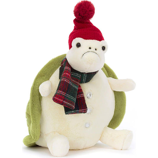 Jellycat - Snowman Timmy Turtle Cream & Green 23x23x21cm Plush