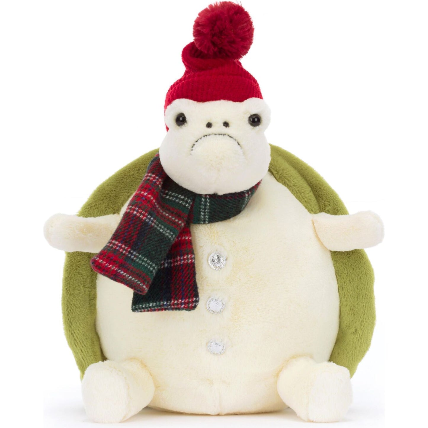 Jellycat - Snowman Timmy Turtle Cream & Green 23x23x21cm Plush