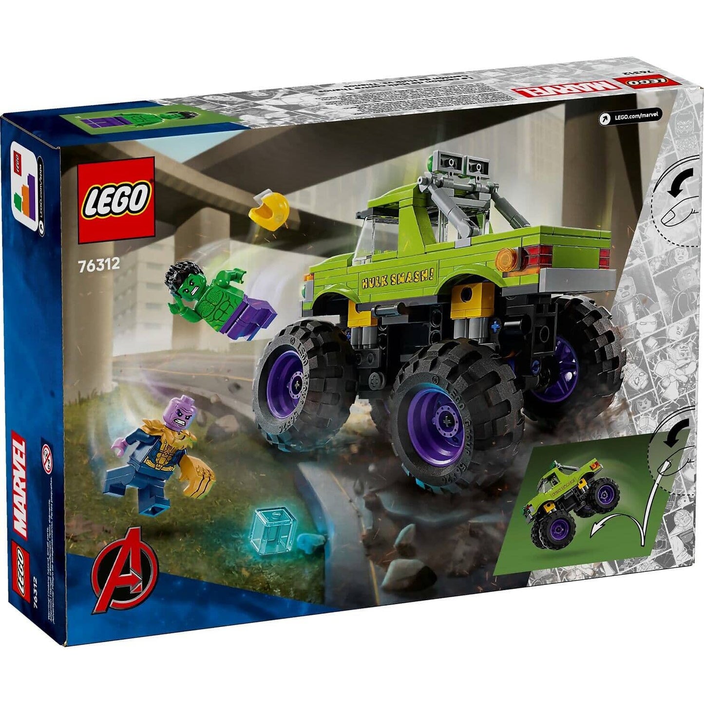 LEGO 76312 The Hulk Truck vs. Thanos - Marvel Super Heroes