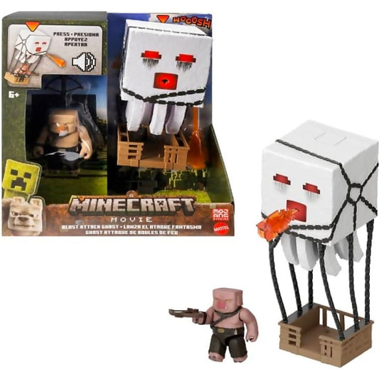 Minecraft Movie - Blast Attack Ghast Action Figure Set - Mattel