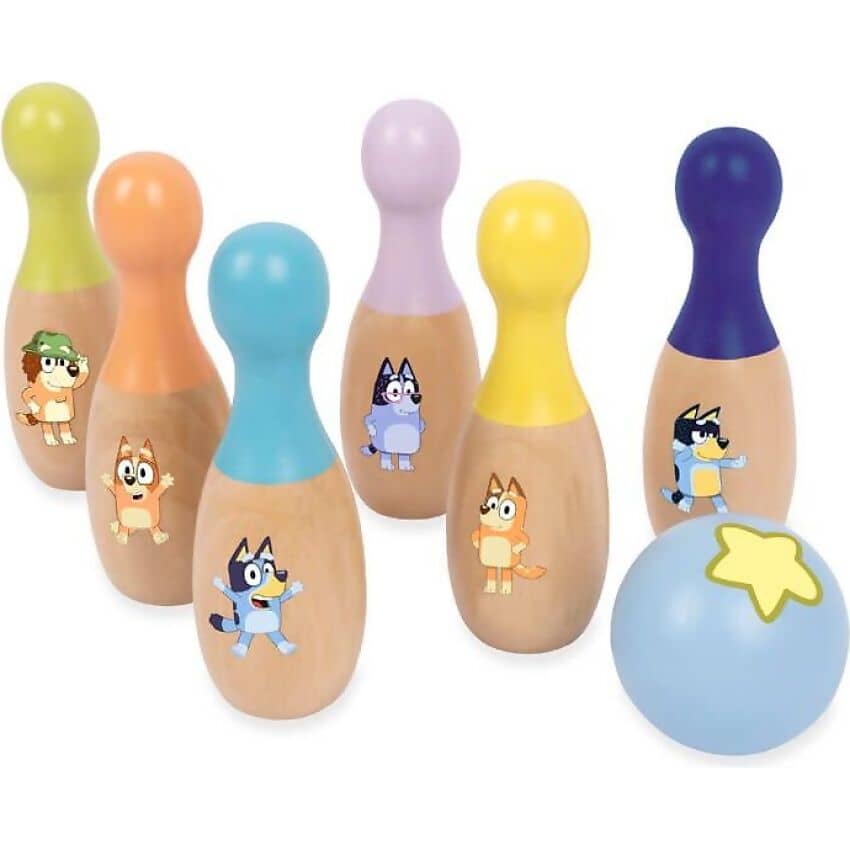 Bluey - Wooden Skittle Set - Jasnor