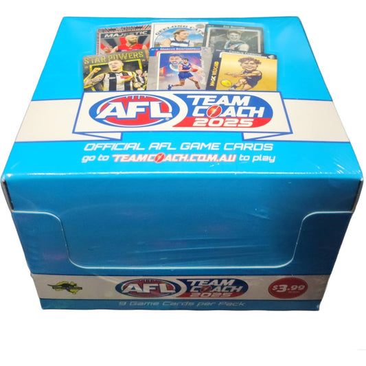 AFL - Teamcoach 2025 Game Card Packs - Box of 36 Packs Sealed Box