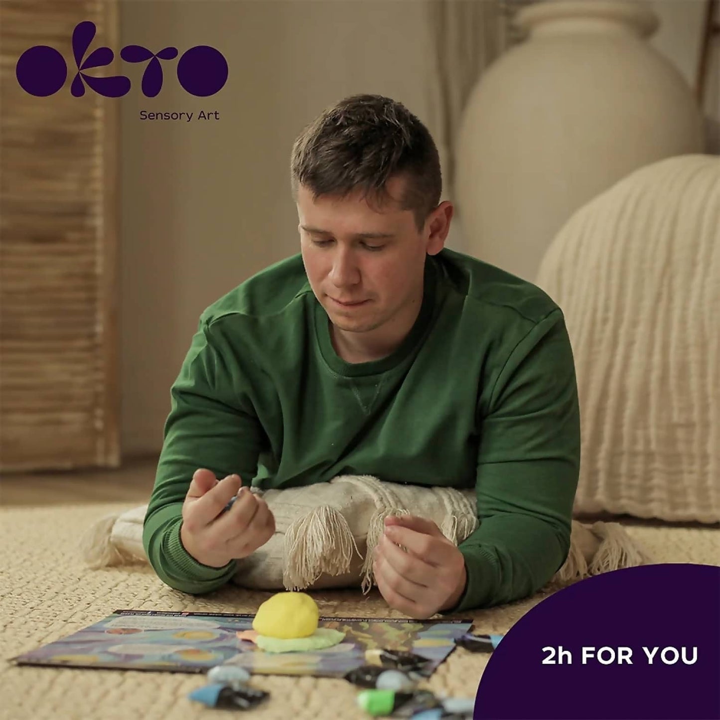 OKTO Sensory Art - DIY 3D Painting Creative Set Starry Night 30cm x 40cm
