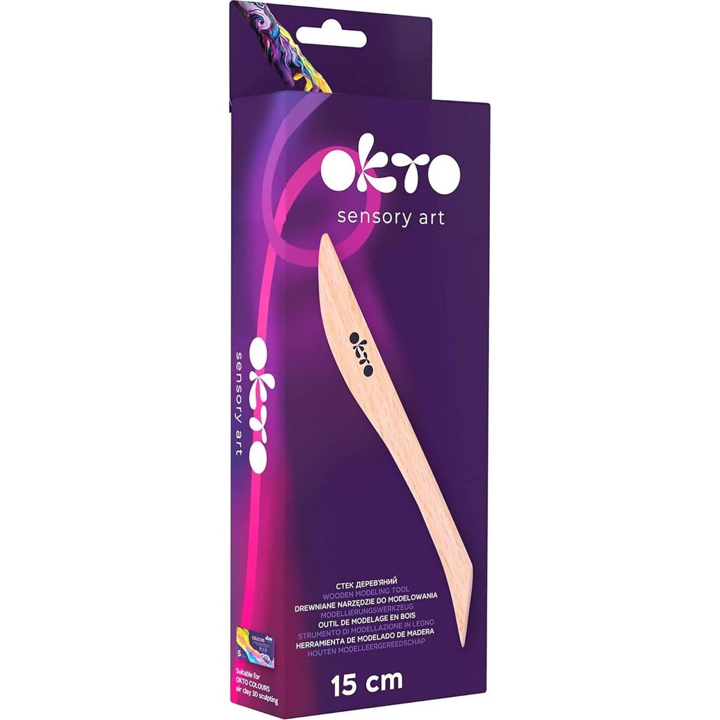 OKTO Sensory Art - 15cm Wooden Modeling Tool