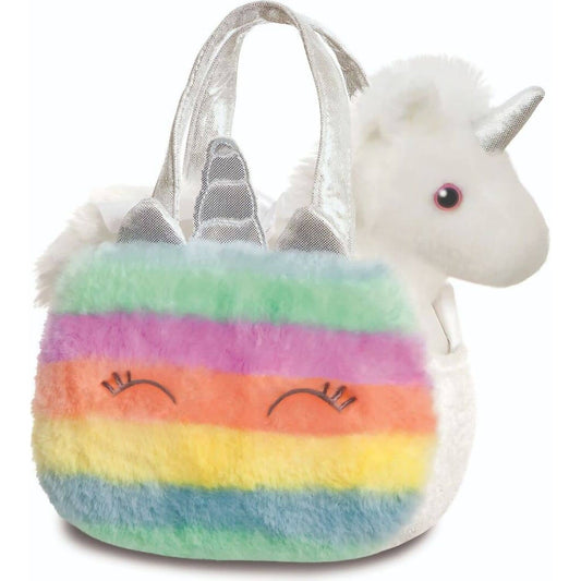 Cotton Candy - Fancy Pals Unicorn Fluffy Rainbow Bag