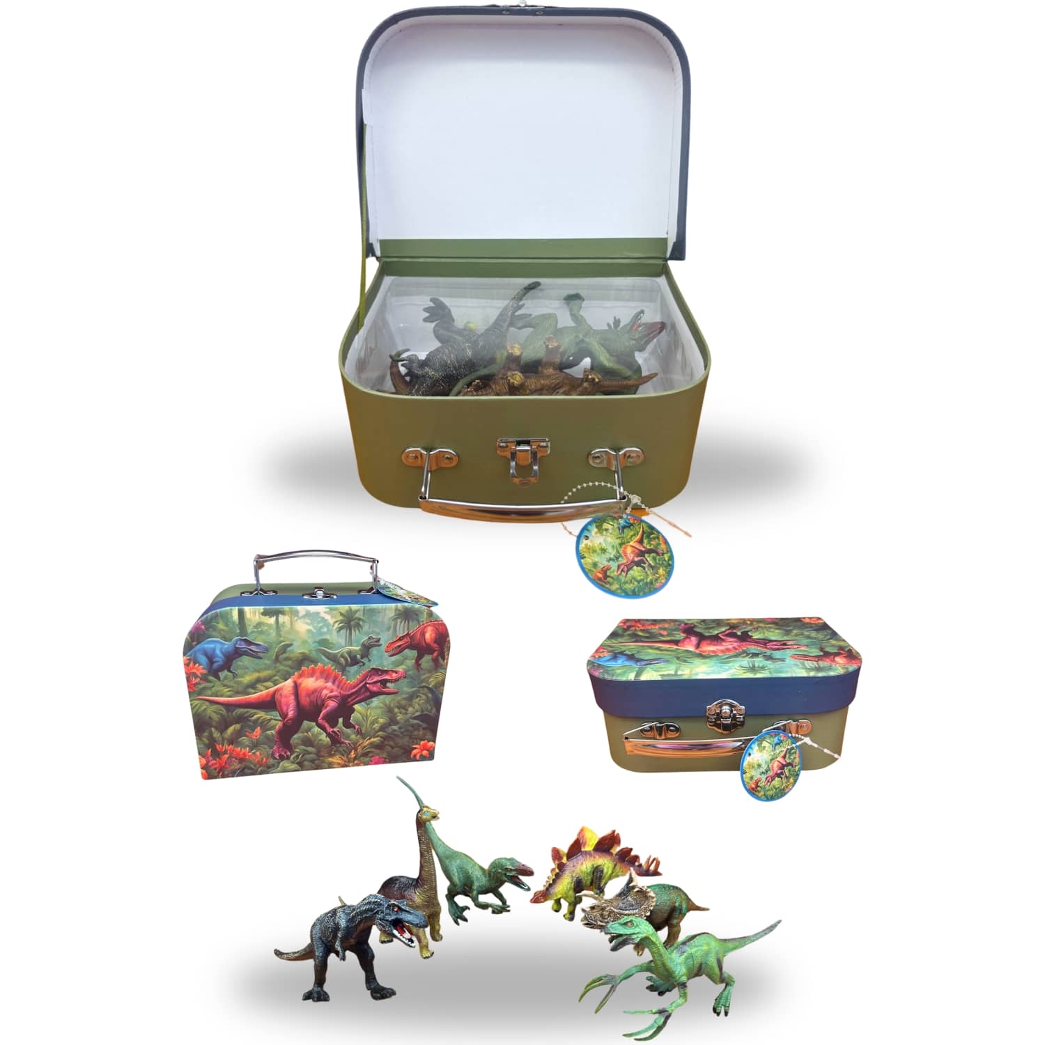 Rp Dean - 6 Dangerous Dinosaurs In Carry Case Playset