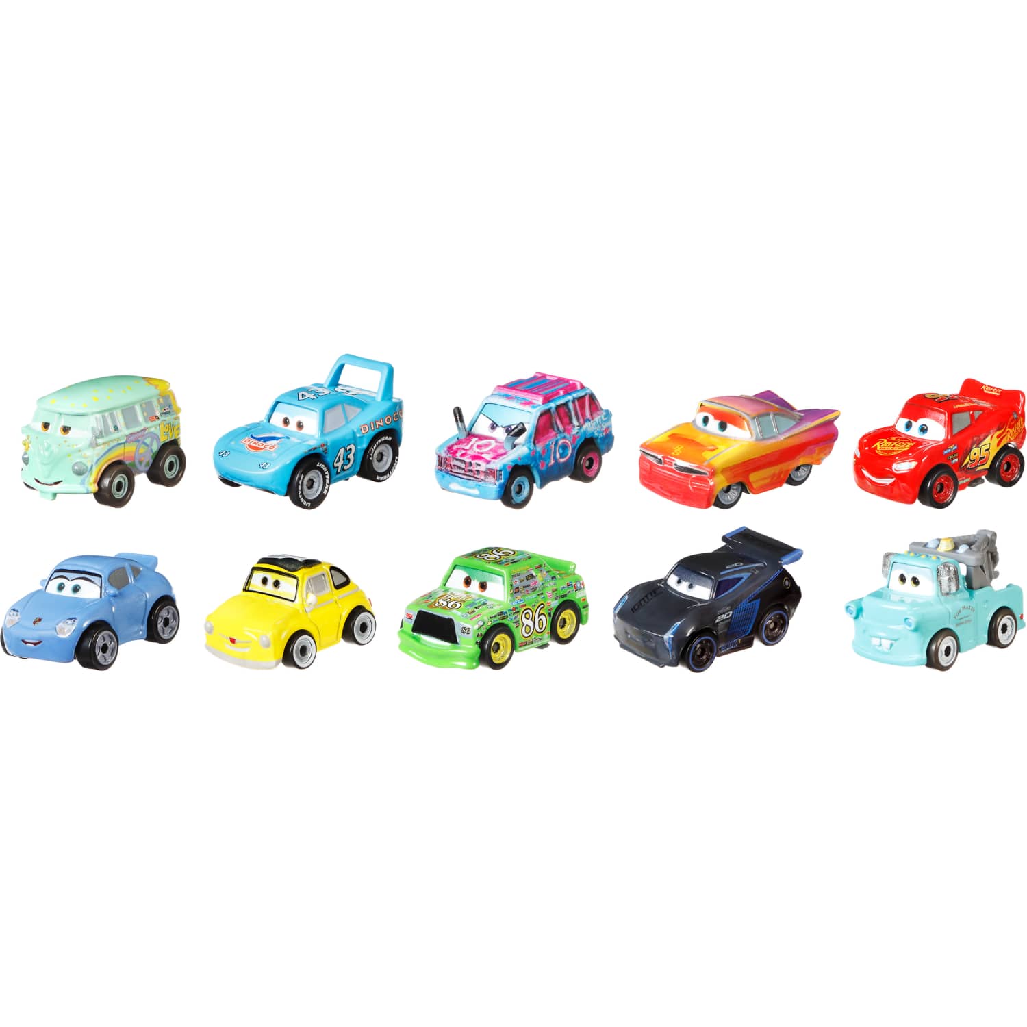 Disney - Pixar - Cars Mini Racers Metal 10-pack