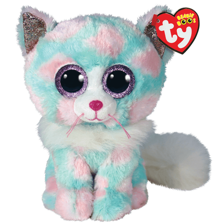 Ty Beanie Boos - Opal - Pastel Cat 23cm Medium