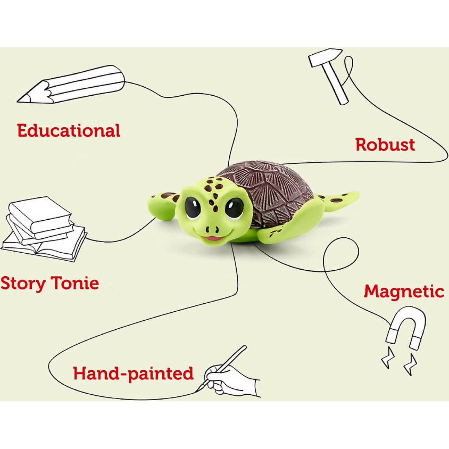 Tonies - Conservation Crew: Bobby The Sea Turtle Tonie Audio Character (Toniebox Not Included)