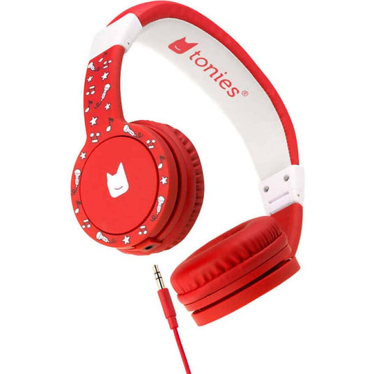 Tonies - Red Foldable Headphones For Kids (Toniebox Not Included)