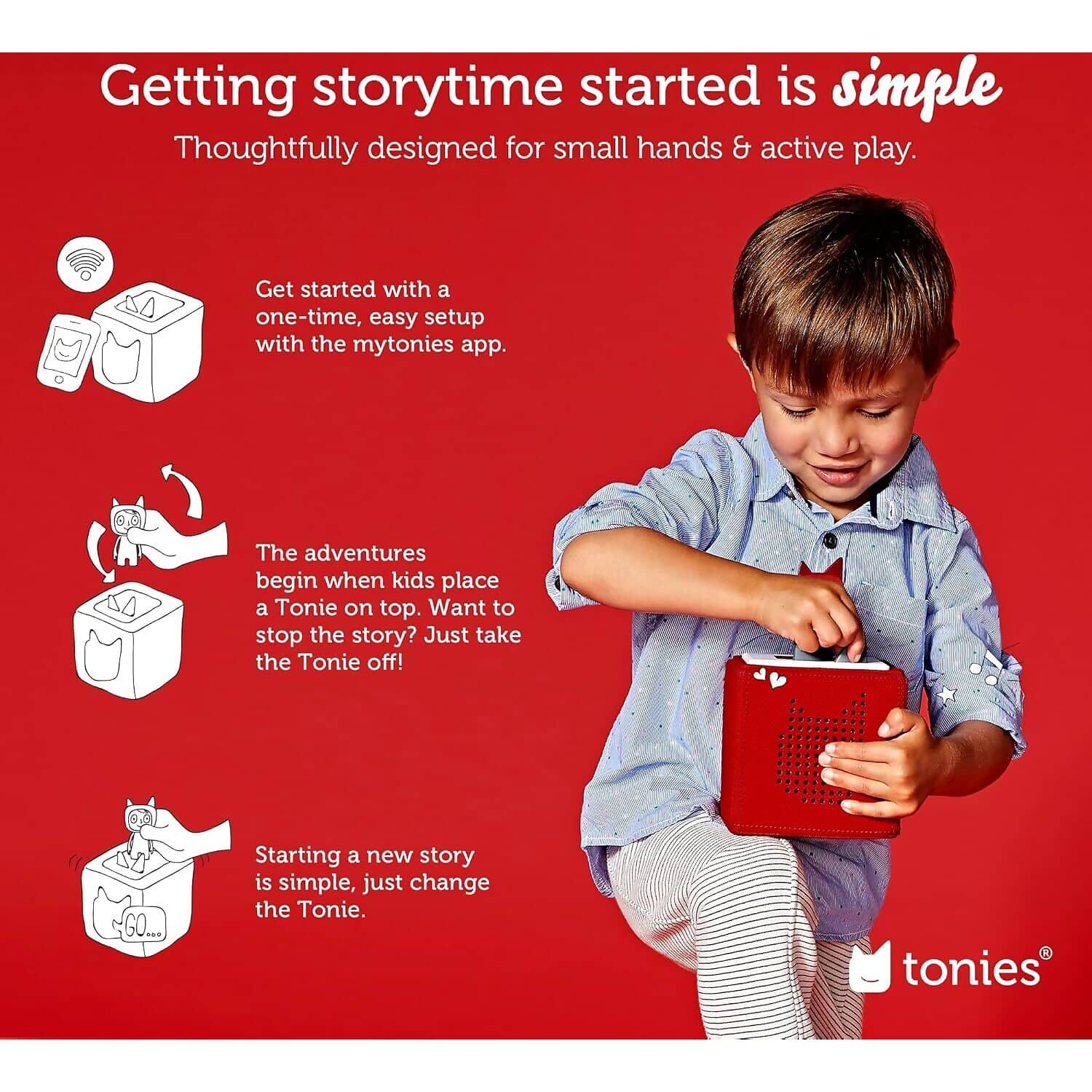 Tonies - Toniebox Playtime Puppy Starter Set - Red Colour