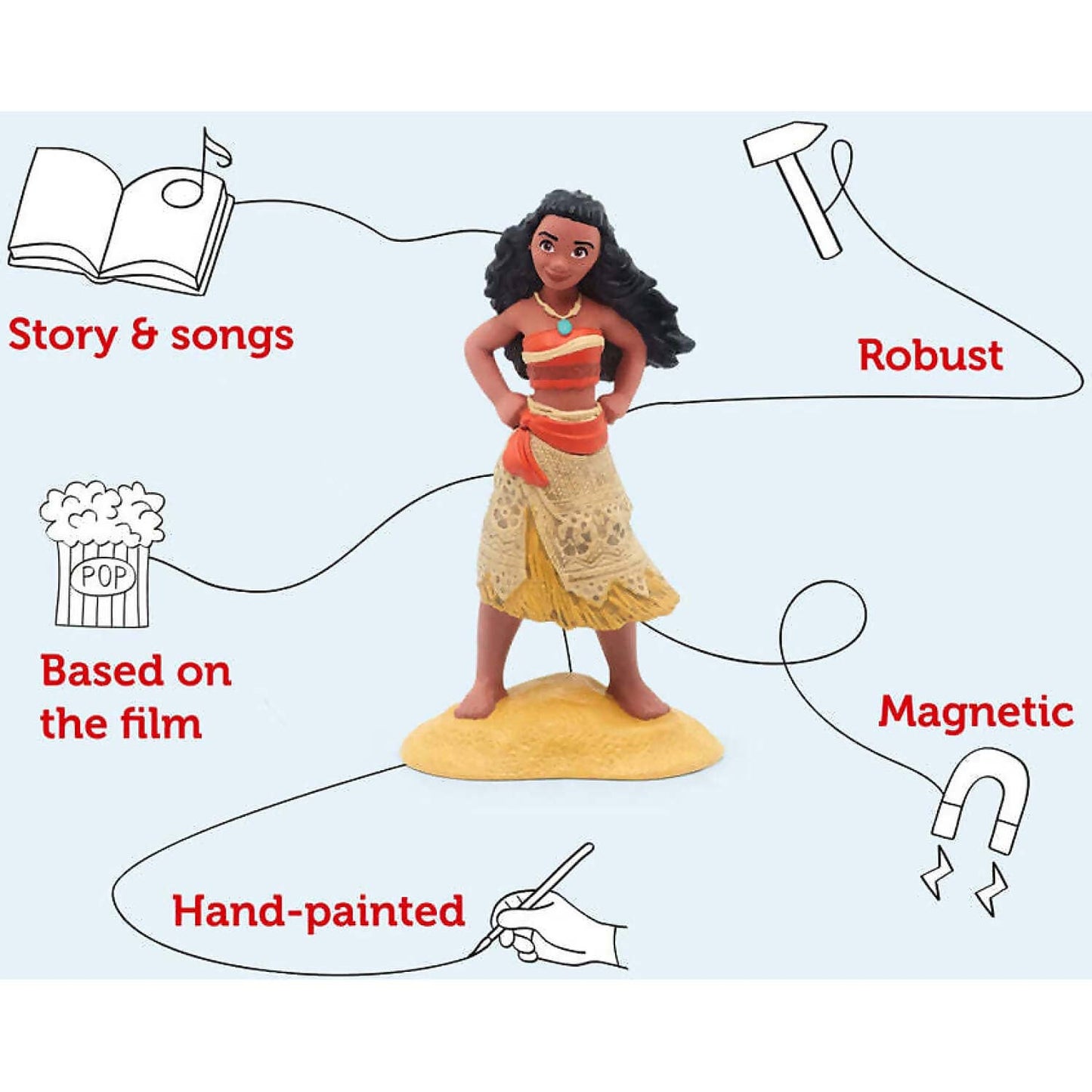 Tonies - Disney Moana Tonie Audio Character (Toniebox Not Included)