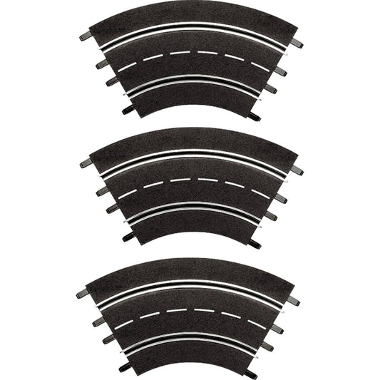 Carrera Digital 1:32 Accessories - Curve 1/60° (3) 3 x track pieces - Slot Car Track Accessories also Suits 1:24 & Evolution