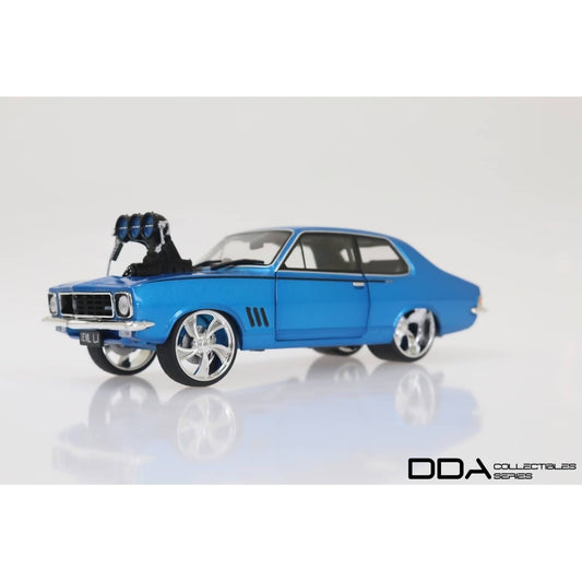 DDA Collectibles 1:24 Scale - Metallic Blue Evil LJ 1973 Holden LJ Torana - Diecast Model