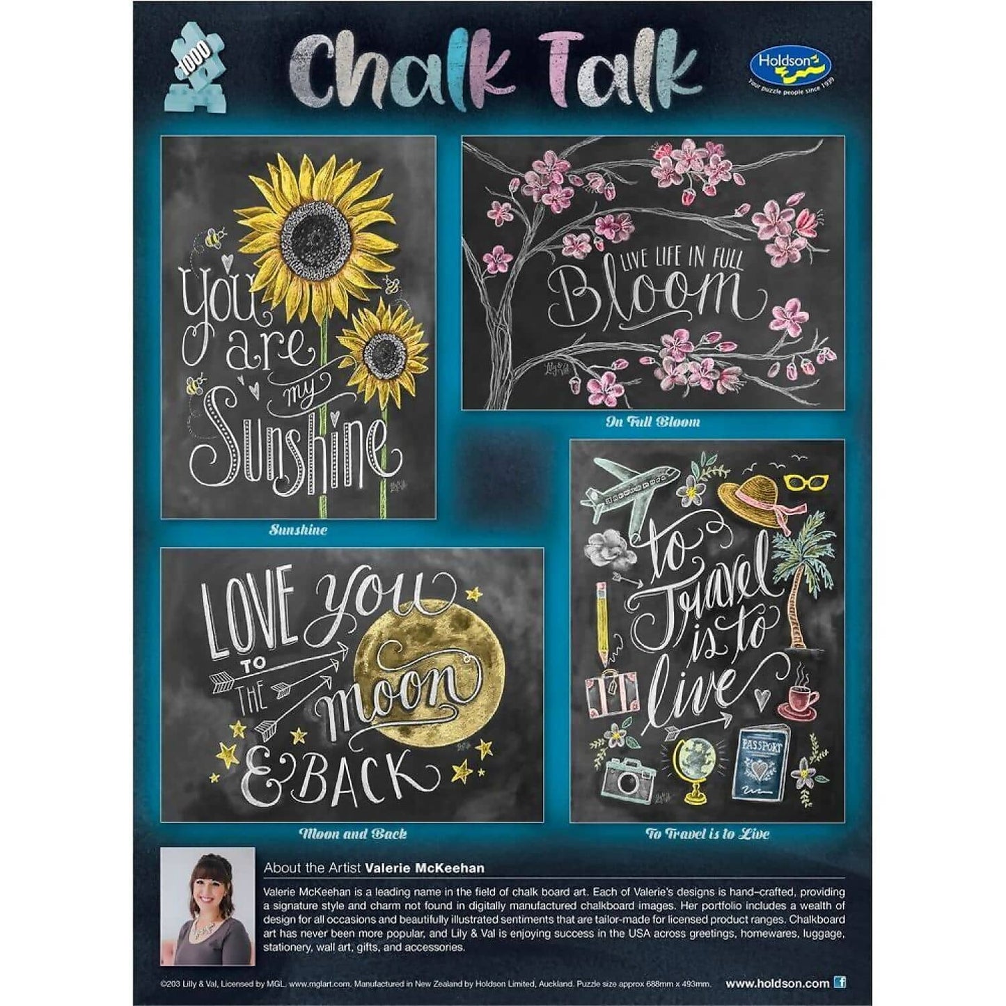 Holdson - Chalk Talk In Full Bloom Jigsaw Puzzle 1000 Pieces
