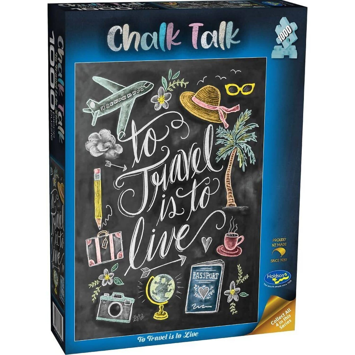 Holdson - Chalk Talk To Travel Is To Live Jigsaw Puzzle 1000 Pieces